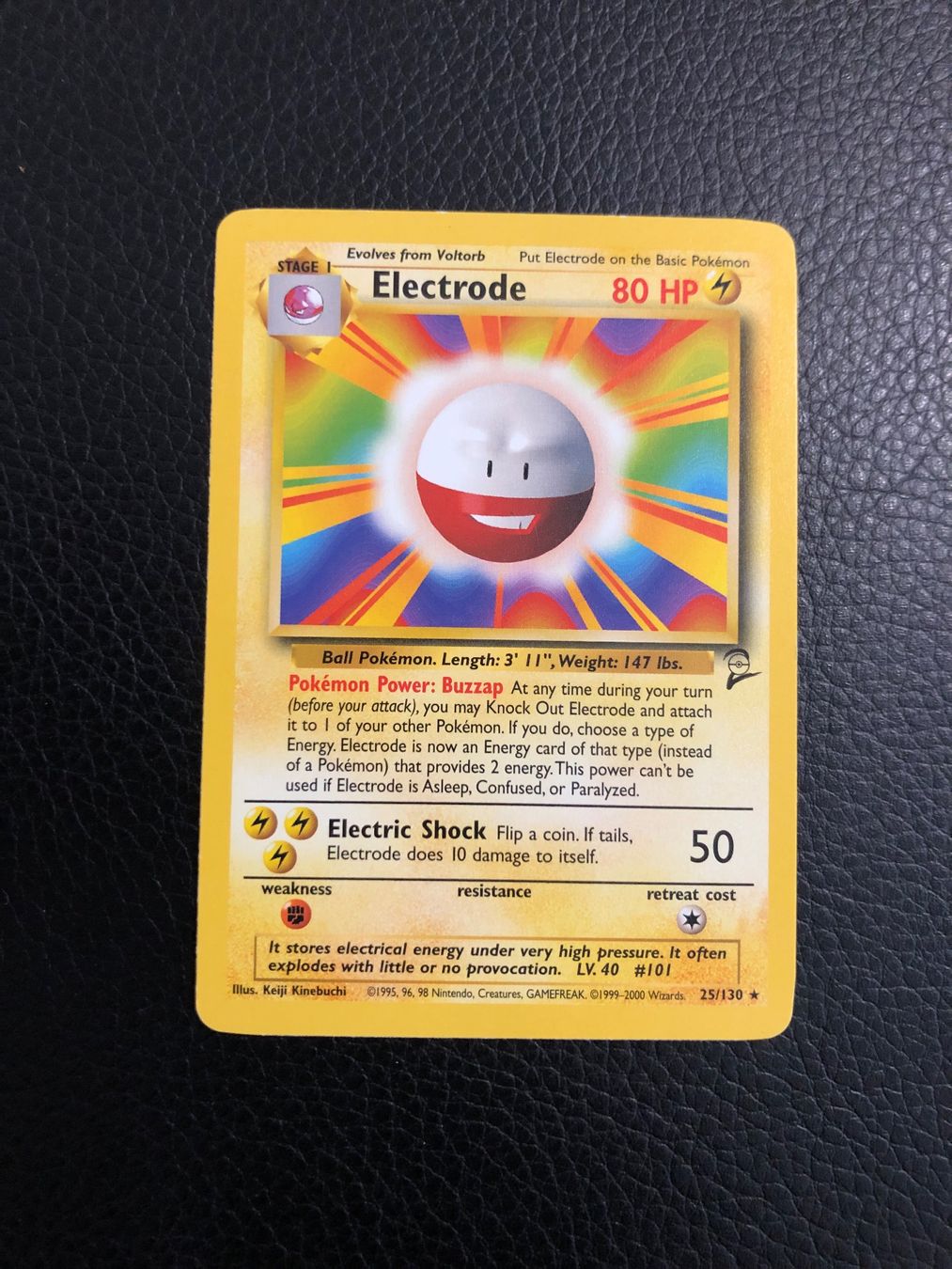 Pokémon Carte collezionabili: 2000 Base Set 2 Electrode rare 25/130 Ab 1 – Usato da Paradiso venduto da Pkmn10