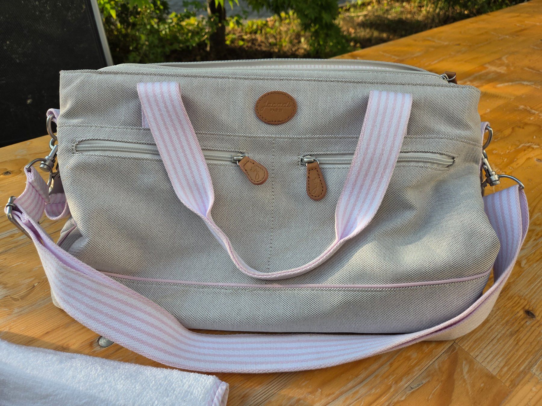 Jacadi Sacs & sacs à dos: Jacadi Paris Wickeltasche grau/rosa – D'occasion à Murten par elmex42 3