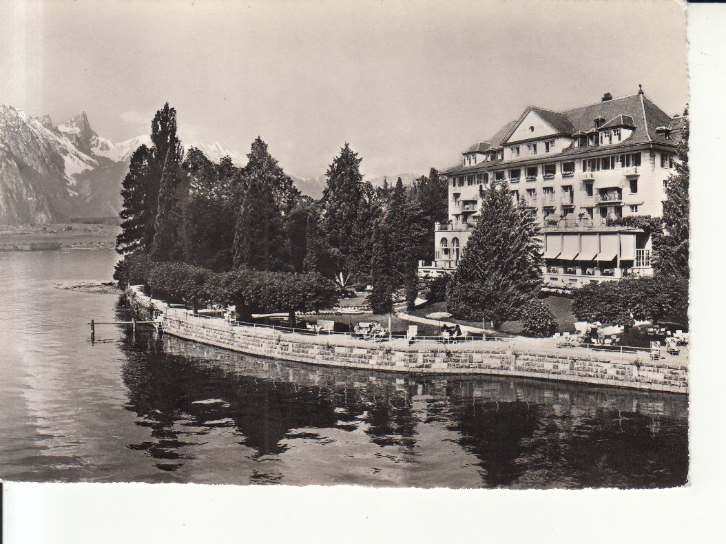 Ansichtskarten: Gunten Parkhotel 1960 – Gebraucht aus Bürglen TG von StampGraf