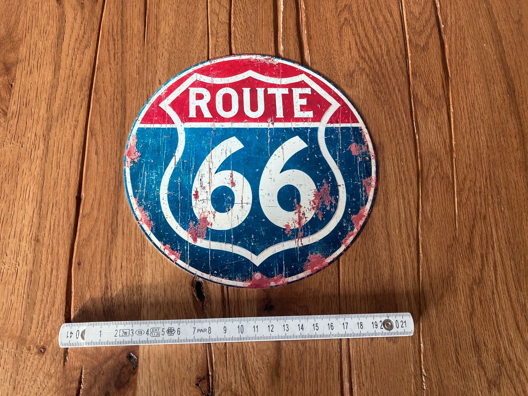 Schilder: Schönes Route 66 Blechschild – Neu und originalverpackt aus Bremgarten AG von Eurotiz 2