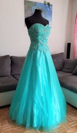 Abendkleid Brautkleid Türkis Gr. 40 AUSVERKAUF!!