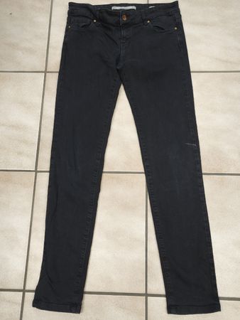 Zara Woman Jeans Slim Fit schwarz Grösse 38
