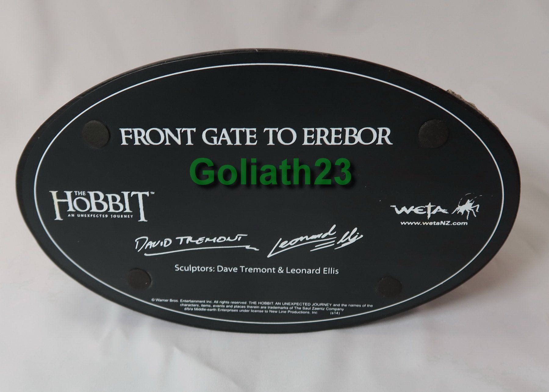 Statuette: Weta Workshop Front Gate To Erebor Environment The Hobbit – Usato da Flawil venduto da Goliath23 4
