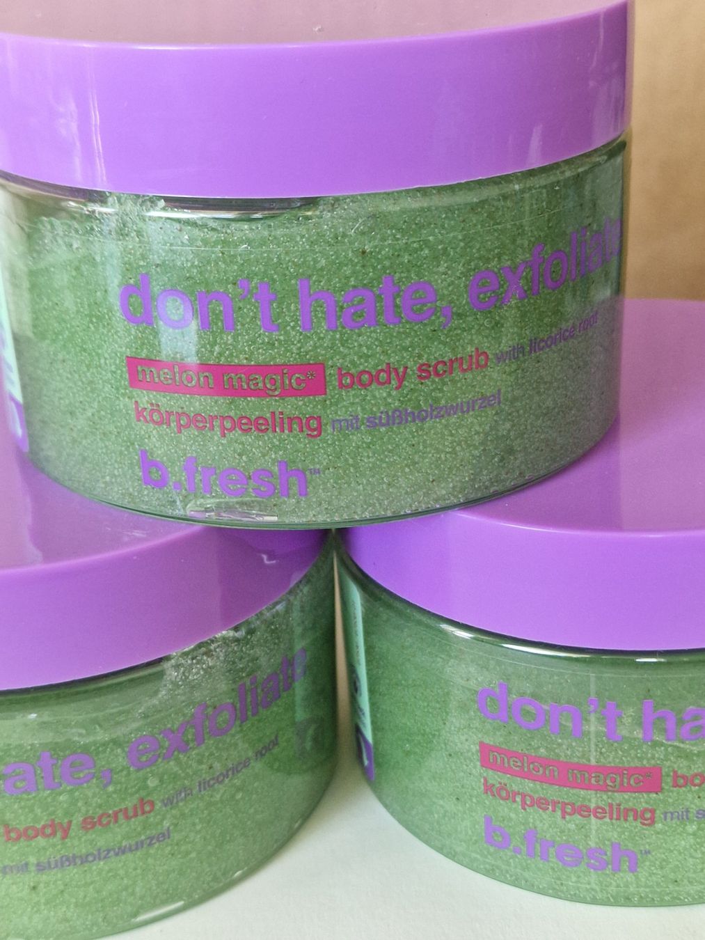 Doccia: 3 stück b.fresh Körperpeeling Melon Magic – Nuovo e nell'imballaggio originale da Uerkheim venduto da Justi.y 2