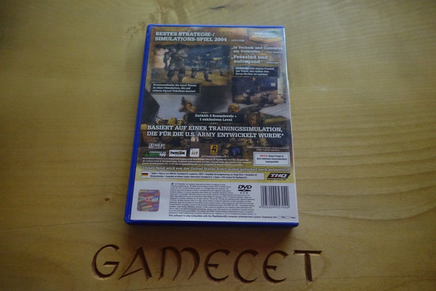 Sony Giochi: Full Spectrum Warrior – Usato da Steinach venduto da Gamecet 2