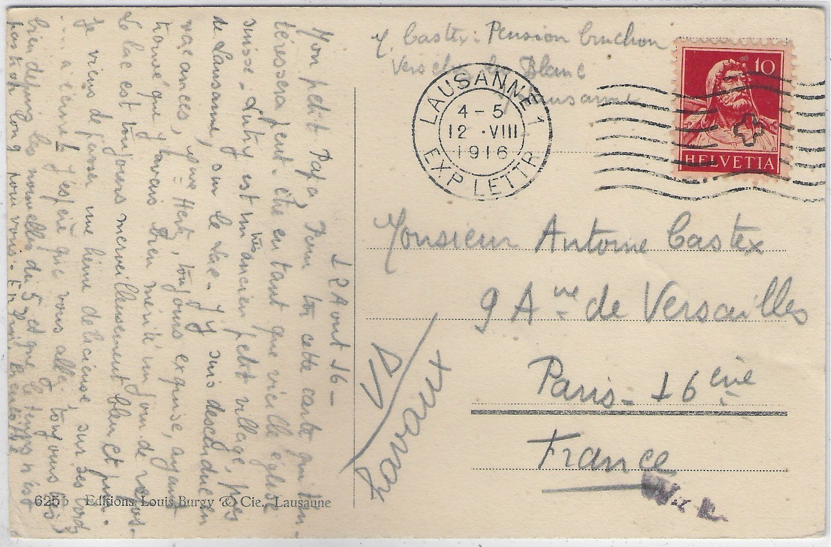 Cartes postales: Lutry - L'eglise – D'occasion à Ettingen par Kartenplanet 1