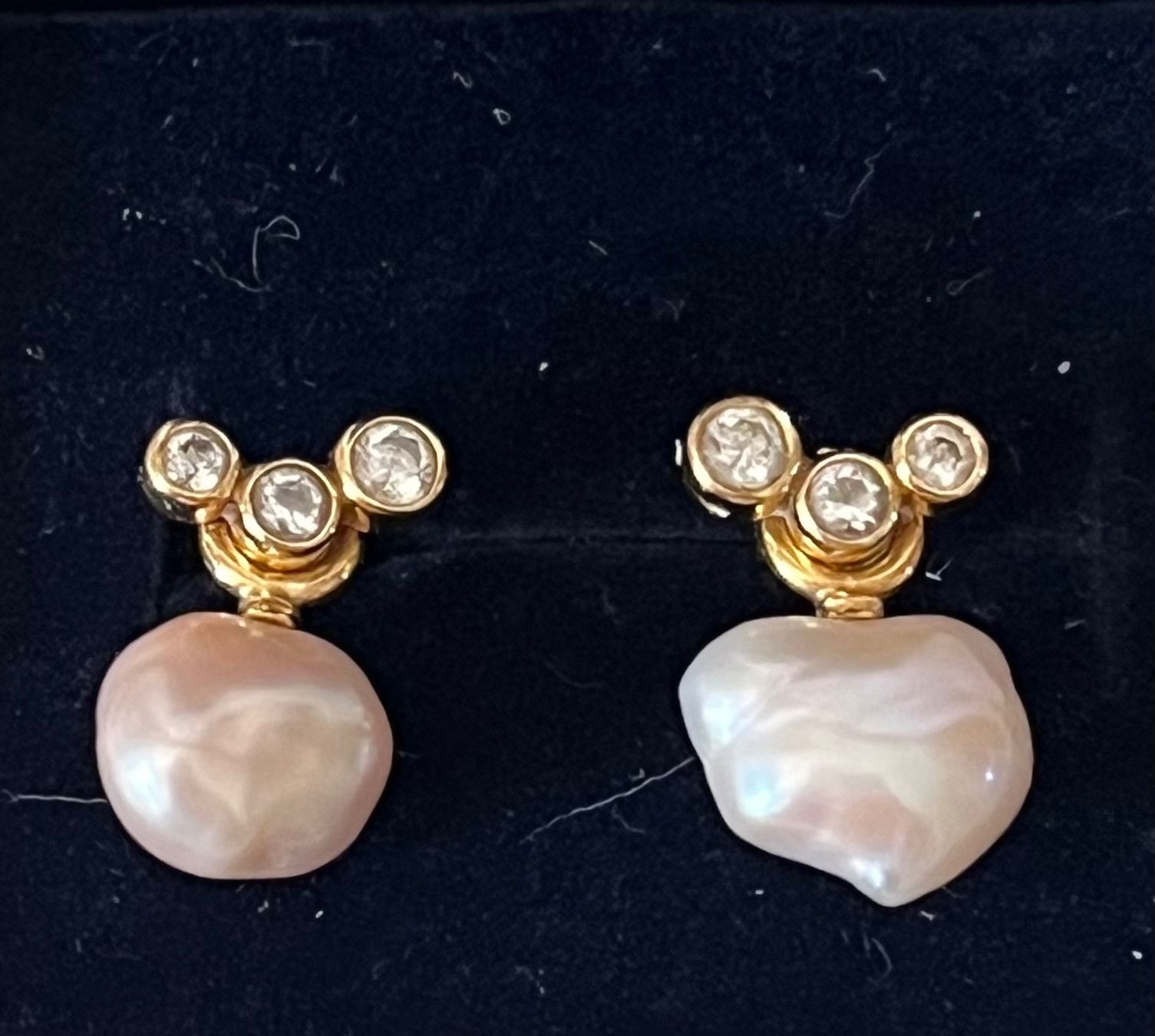 Ohrringe & -stecker: Ohrringe Gold 750 gestempelt, mit Perlen antik – Gebraucht aus Kirchleerau von Dalmi220 3