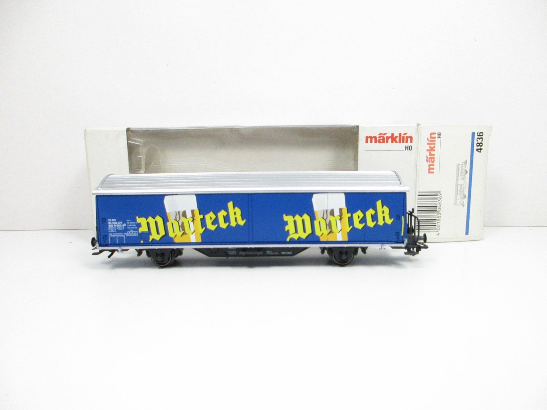 Märklin Modelleisenbahnen: Märklin H0 4836 SBB Schiebwandwagen WARTECK BIER – Neu und originalverpackt aus Olten von Heinrich875