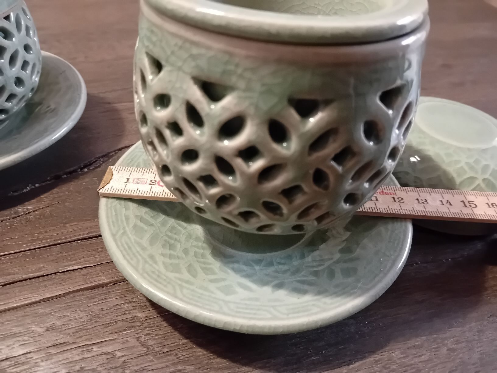Geschirrsets: Koreanisches Tee-Set,  Celadon Geschirr, 8-teilig – Neu (gemäss Beschreibung) aus Elgg von Feuerpferd7777-1966 4