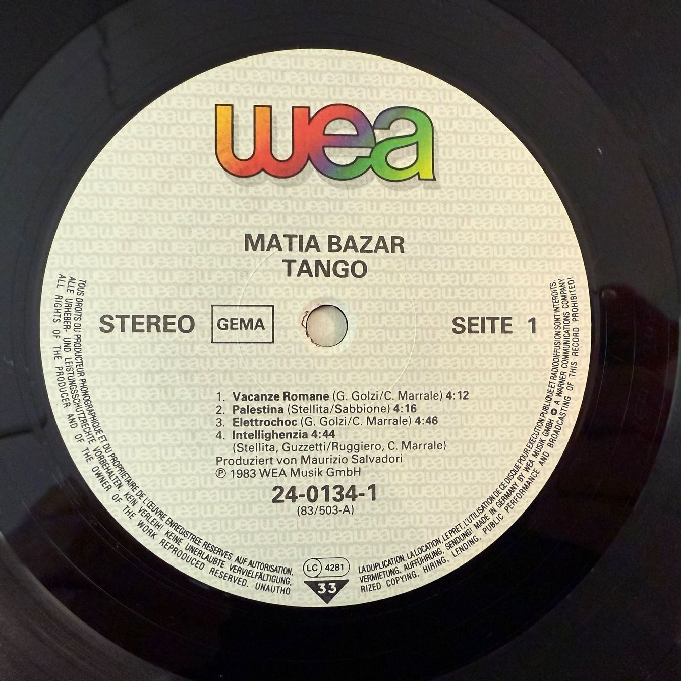 Dischi in vinile: MATIA BAZAR - TANGO – Usato da Zürich venduto da fehlton 3
