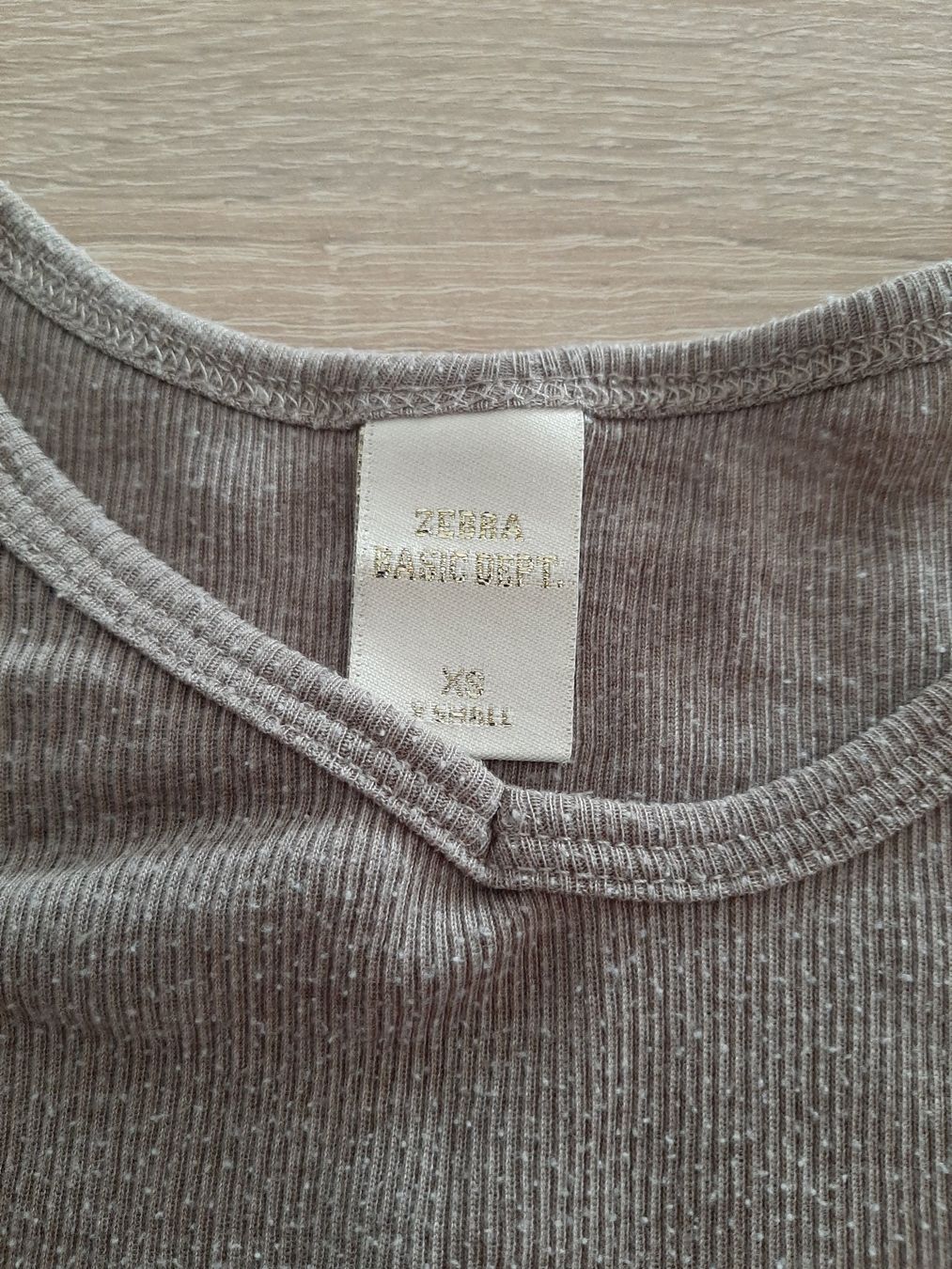 Zebra Top: Tanktop Gr. XS beige/grau – Usato da Menziken venduto da Rien1 1