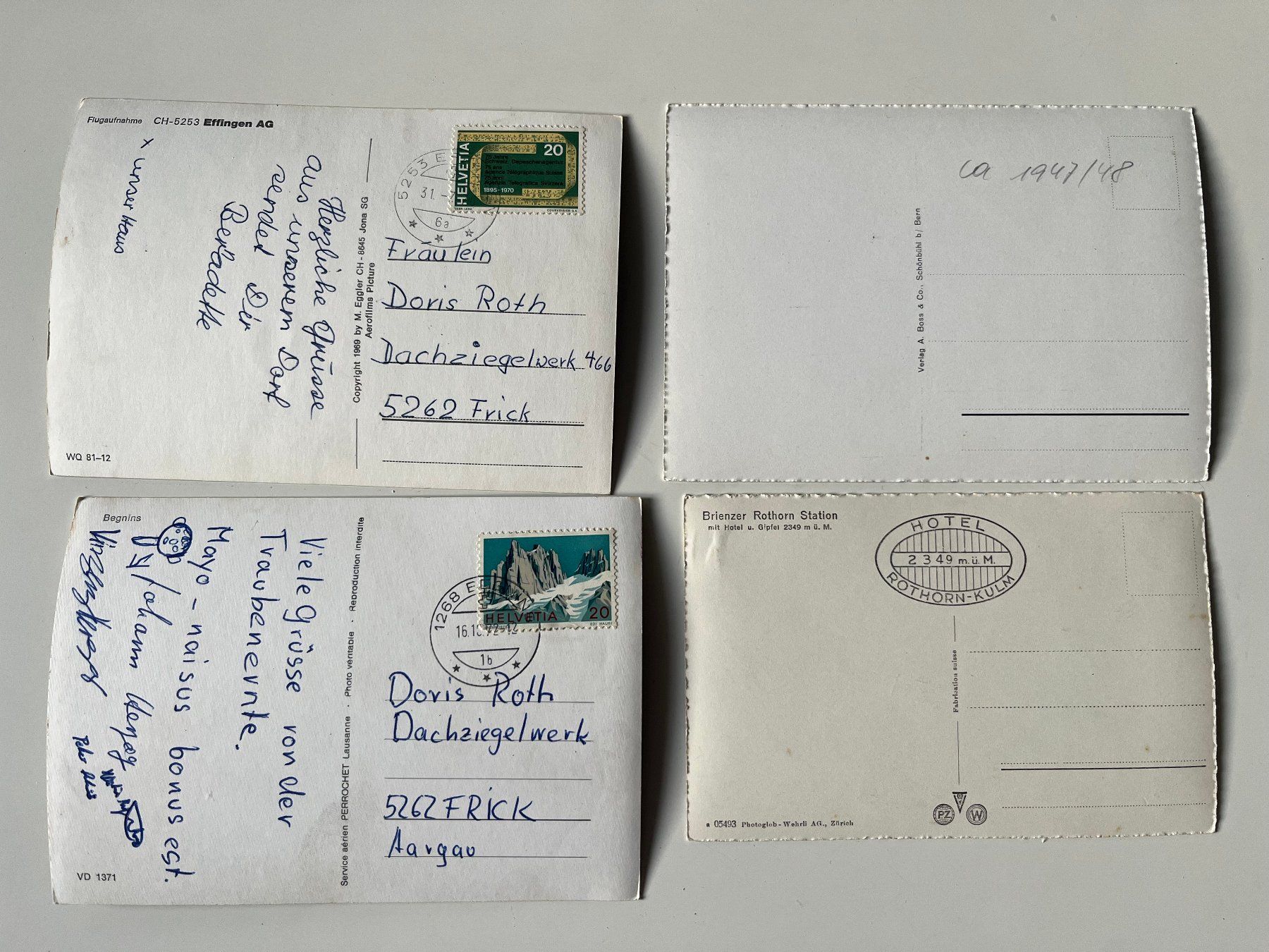 Cartoline postali: Postkarten s/w – Usato da Unterkulm venduto da Fabulirius 1