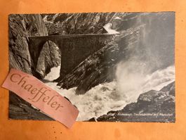 Andermatt, Teufelsbrücke mit Reussfall