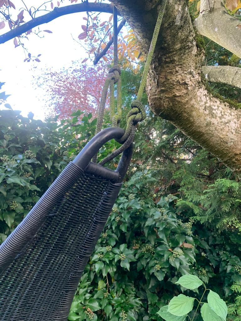Ikea Poltrone pensili da giardino: Ikea SVINGA Hängesessel Sessel Rattanoptik  Schwarz – Usato da Basel venduto da Jcva 2