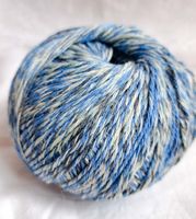 50 g Baumwollgarn, blau Töne