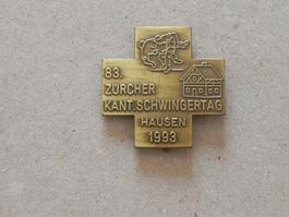 Abzeichen Kant. Schwingfest Schwingen Hausen a/Albis ZH 1993