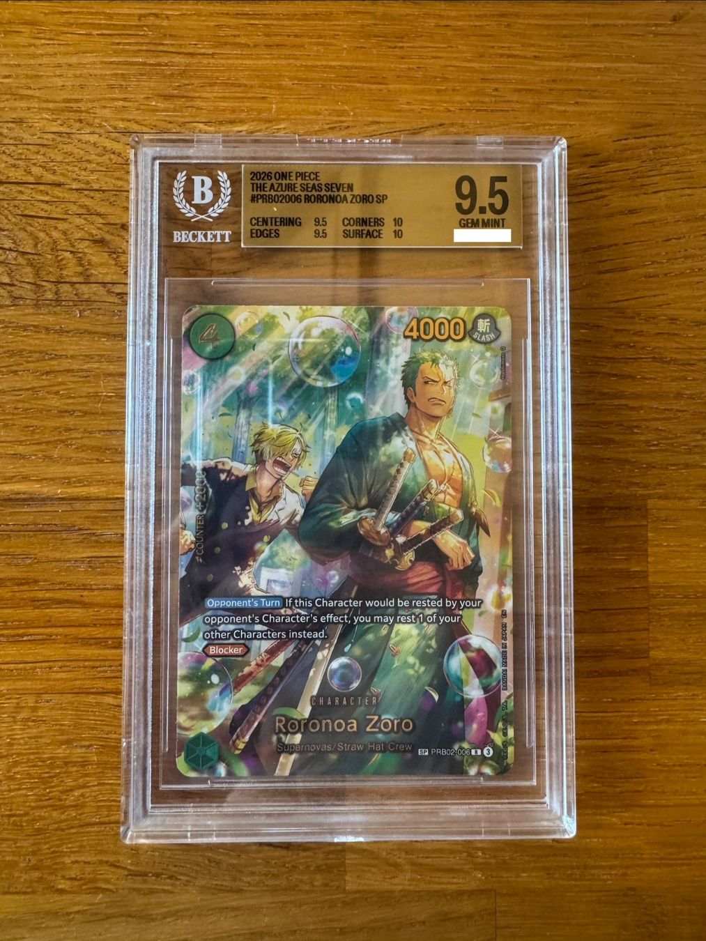 Bandai Sammelbilder & Trading cards: BGS 9.5 Zoro Bubble SP – Gebraucht aus Corcelles NE von kal_8fvq