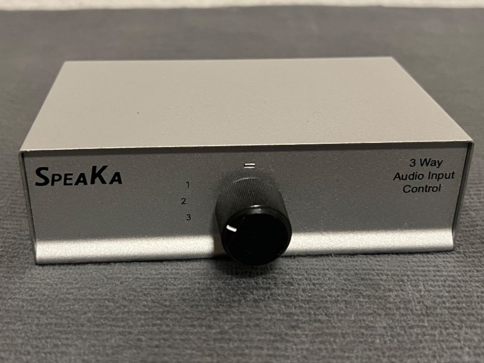 Speaka 3 Way Audio Input Schalter - 3 x IN und 1 x OUT (Gebraucht) in ...