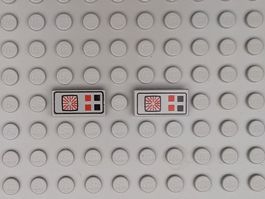 LEGO Space - Bedruckte Fliesen Computer - 3069p25 (Lot 3)