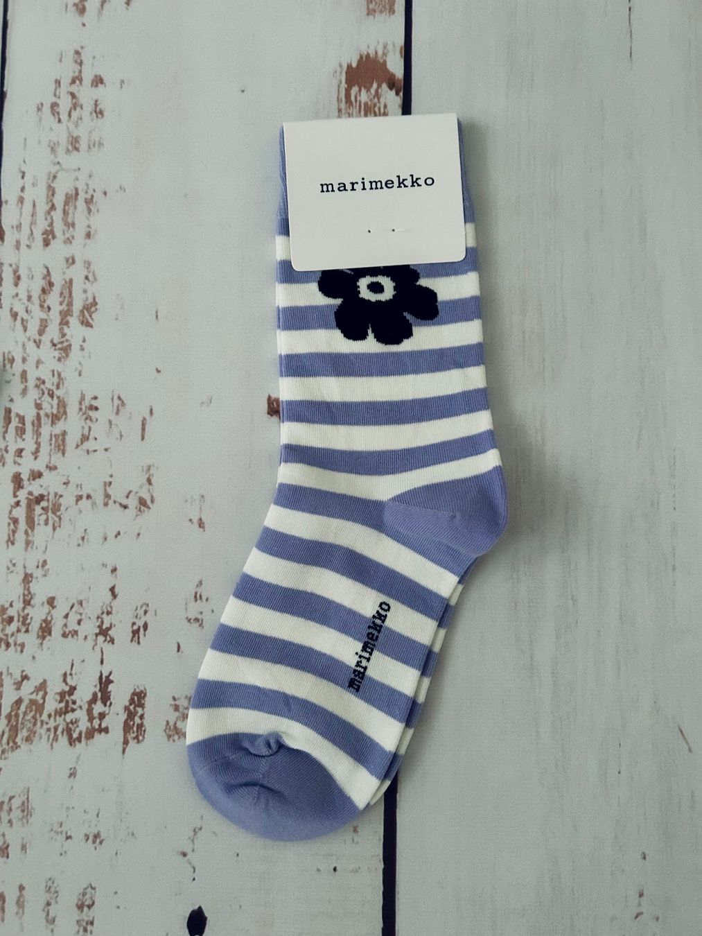 Calze: Socks with pop-up print flower Marimekko – Nuovo e nell'imballaggio originale da Zürich venduto da Ferienan 5