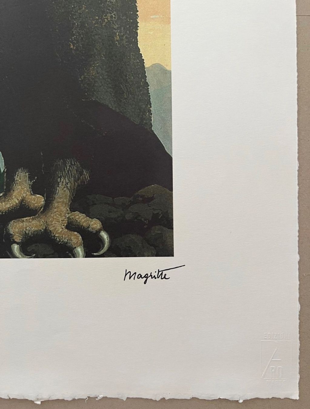 Grafica & Litografie: Rene Magritte (Le présent) 61/100 – Nuovo (secondo la descrizione) da Montreux venduto da SwissLux 2