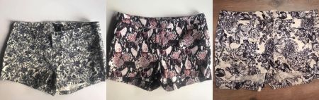 H&M 💕🩶 lot de 3 shorts à motifs floraux NEW! 36
