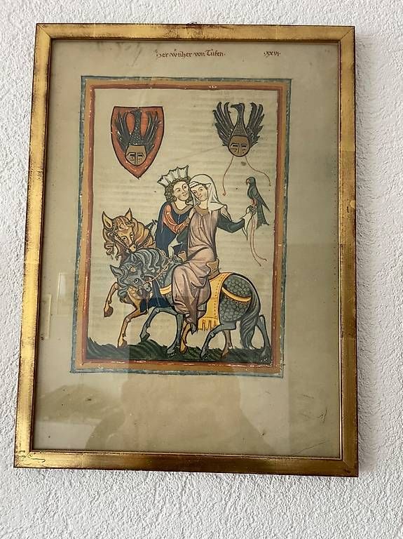 Foto & Immagini: 8 gerahmte Bilder  mittelalterliche Miniaturen Codex-Stil – Usato da Belpberg venduto da groovecat 1
