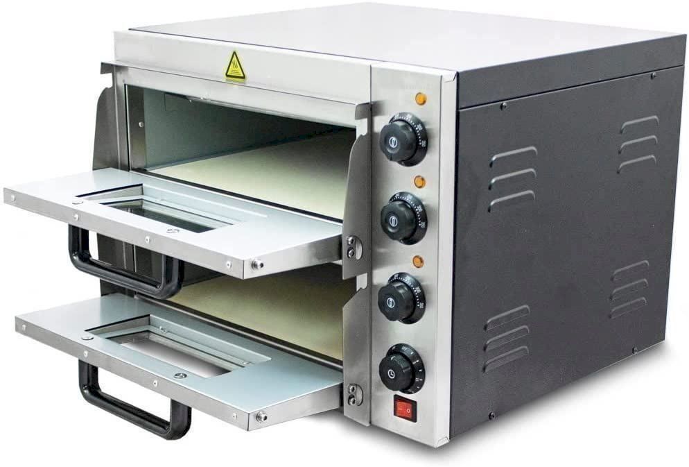 Forni: BITUXX Doppel Pizzaofen Elektrisch 3000W – Nuovo e nell'imballaggio originale da Bottighofen venduto da zaap 1