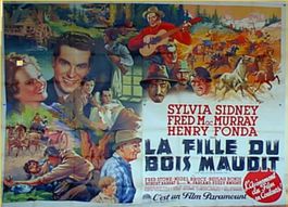 Original Plakat 1936 Fille du Bois Maudit 320x240 cm !