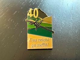 Seltener Sammler Pin "Das reicht! ça suffit!" Top Zustand