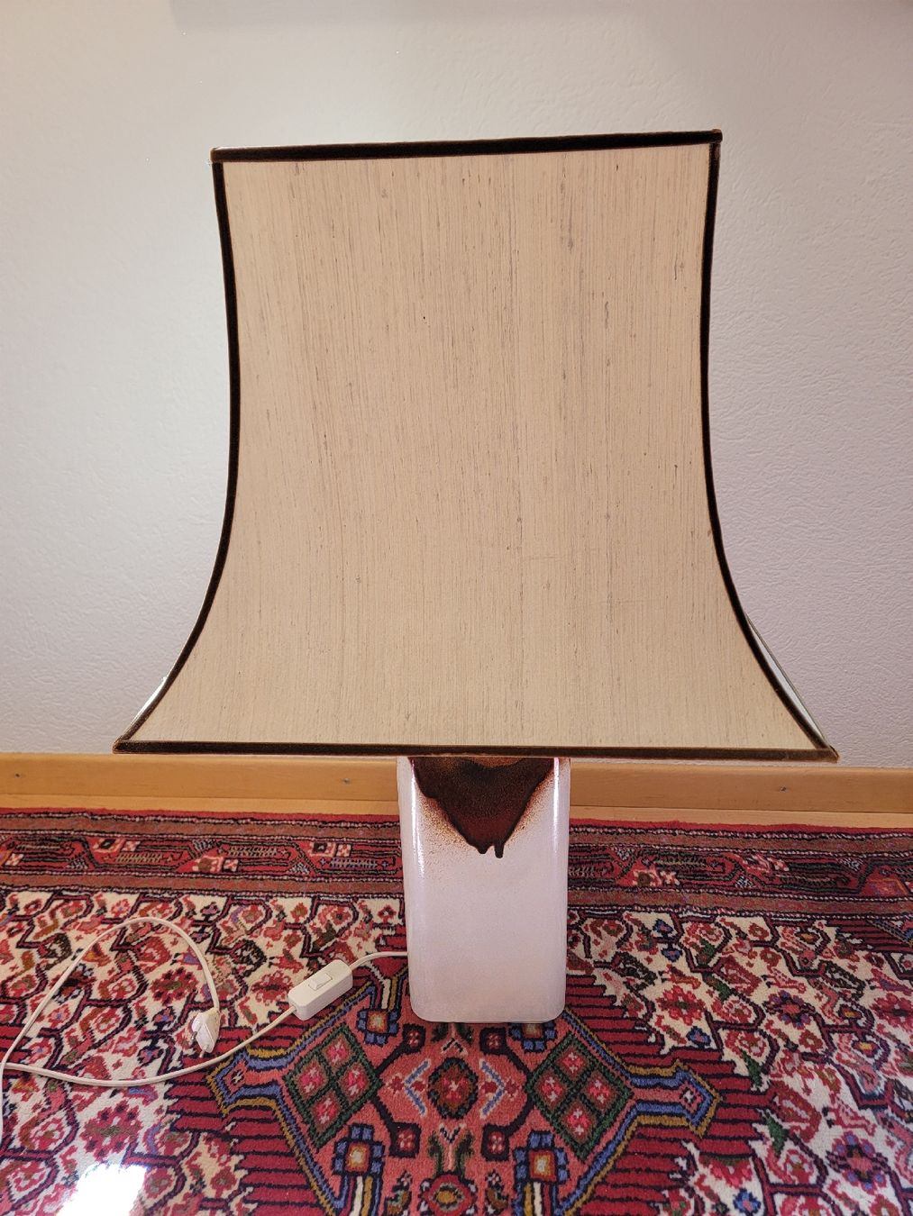 Lampade: Vintage Ceramic Table Lamp 75 cm with Fabric Shade – Usato da Zürich venduto da gil_69qz