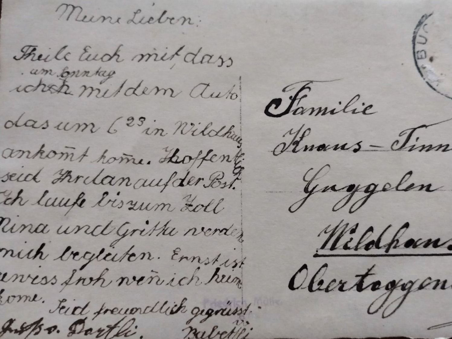 Cartoline postali: Ansichtskarte Buchs Werdenberg, ca. 100 jährig – Usato da Wildhaus venduto da Hukwildhaus 1