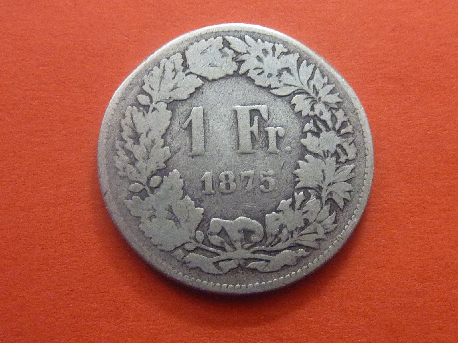 Alle Münzen: Abart  Silber 1 Fr. 1875 Eierförmig  -  siehe Bilder  - – Gebraucht aus Seon von aee_7gpz
