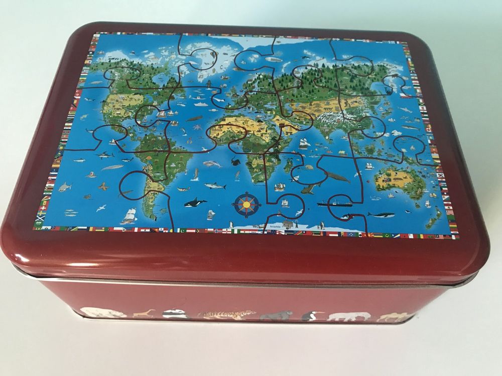 Puzzle: Puzzle Illustrierte Weltkarte – Usato da Therwil venduto da Buchfinken 1