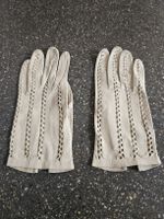 Elegante Vintage Handschuhe aus Leder, Beige