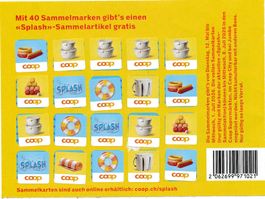COOP SPLASH 1 volle Karte und 16 Punkte - TOTAL 56 Punkte