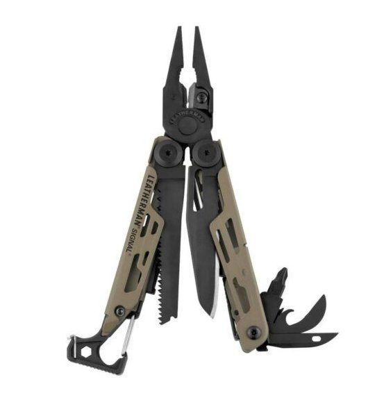 Leatherman Coltelli tascabile: Leatherman Multitoolzange einklappbar SIGNAL COYOTE  TAN – Nuovo e nell'imballaggio originale da Koppigen venduto da Bracher_Mail-House 1
