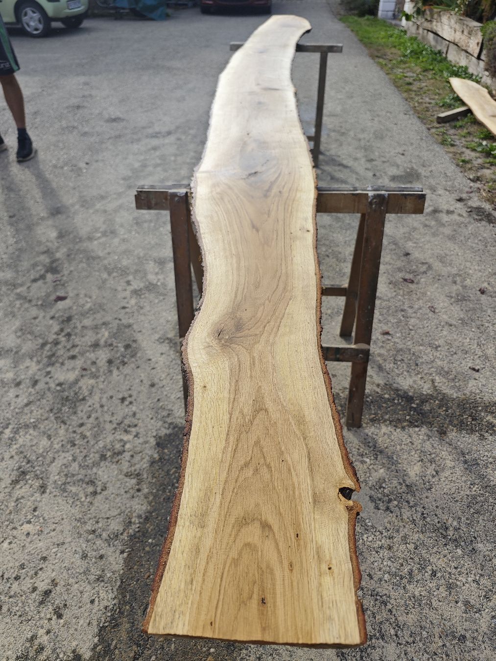 Articoli in legno: E2 Eichenbrett massiv 30 mm – Luftgetrocknet – Nuovo (secondo la descrizione) da Brittnau venduto da Toebiholz 3