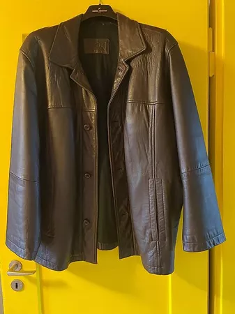 Herrenlederjacke 3XL, braun-NEU