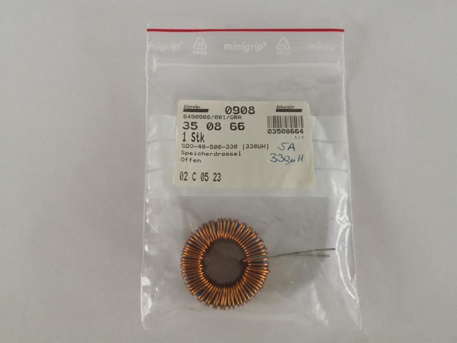 Elektronikbauteile: Schurter 330uH Ringkern Speicherdrossel – Neu (gemäss Beschreibung) aus Igis von Mfsi