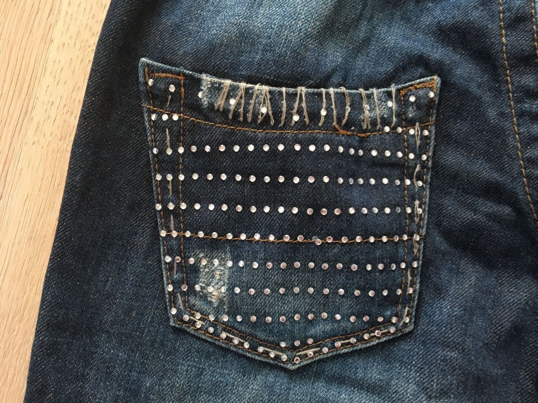 Jeans: Coole Jeans mit Glitzerapplikation Gr 36 – Usato da Winkel venduto da Flyhy2020 3