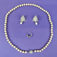 3x Schmuck Vintage - Inkl. Silber(925) mit Diamanten/Perlen*