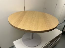 Kleiner Holztisch massiv Eiche oder Buche 75 cm duchmesser