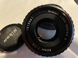Nikon E 50mm f1.8 pancake objektiv