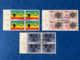 CH1973 - Zu 545-547 - bloc 4 obli Bern 1er j our 30.08.1973