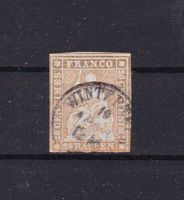 1860 STRUBEL, 20 Rp. gelbl.orange