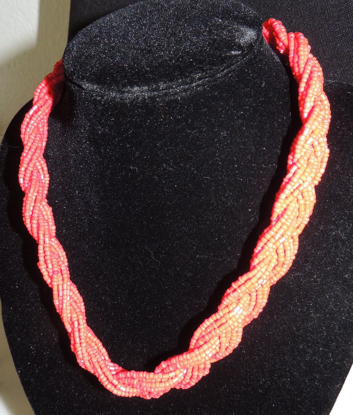 Catenine: SCHÖNE KETTE "ZOPF" ROTE PERLEN NEU 45 CM – Nuovo (secondo la descrizione) da Au ZH venduto da FashionConsultant 5
