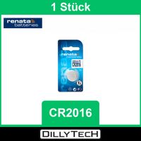 Renata CR2016 Lithium Knopfzellenbatterie - 1 Stk.