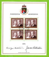 1974 Fürstenpaar Kleinbogen 1. Tag LBK 60.--