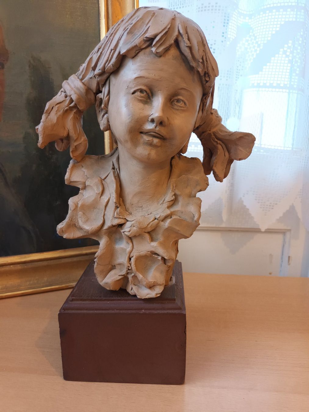 Sculptures & Statues: Paoletti Signierte Tonbüste Mädchenkopf 35 cm – D'occasion à zurich par ARTMYART 5
